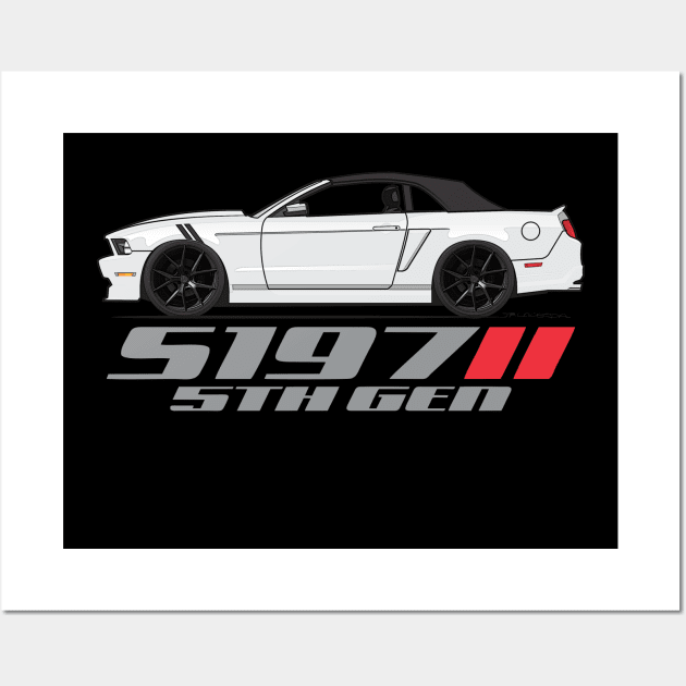 S197-White Wall Art by JRCustoms44